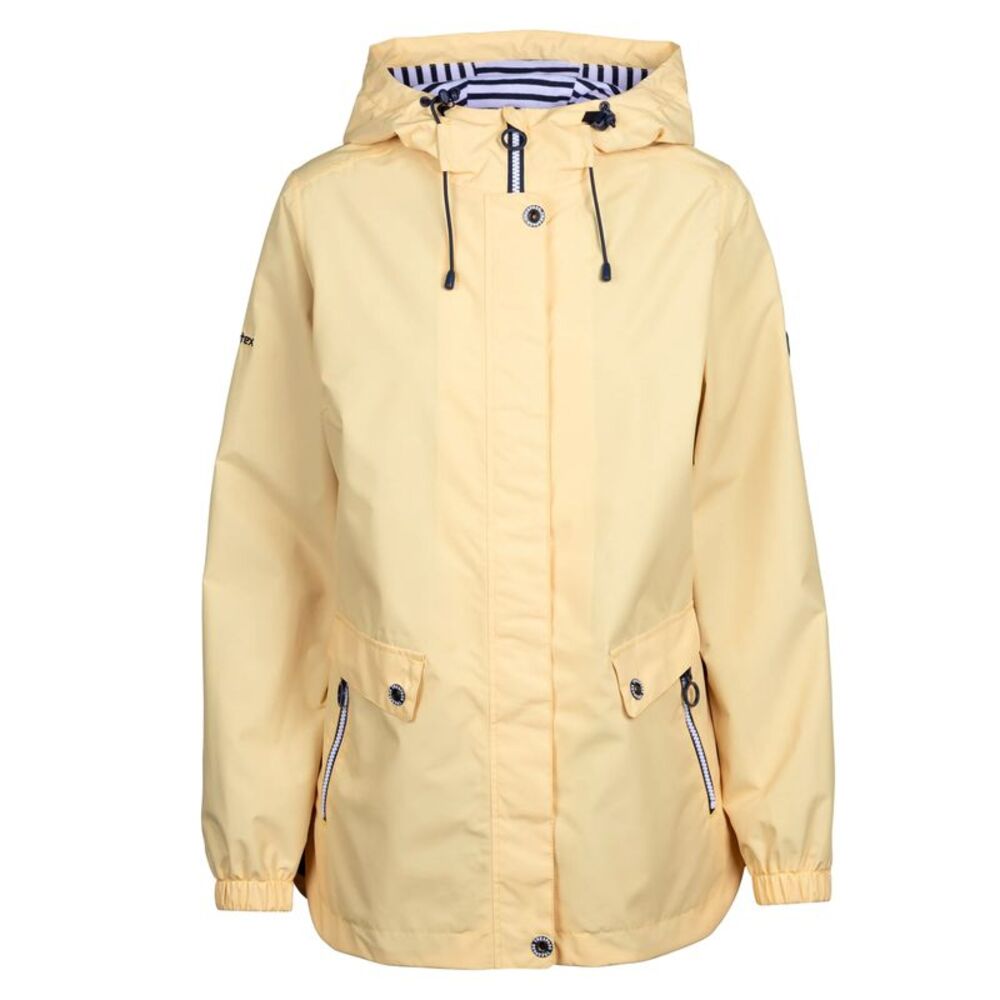 Trespass Womens/Ladies Flourish Waterproof Jacket / Pale Maize